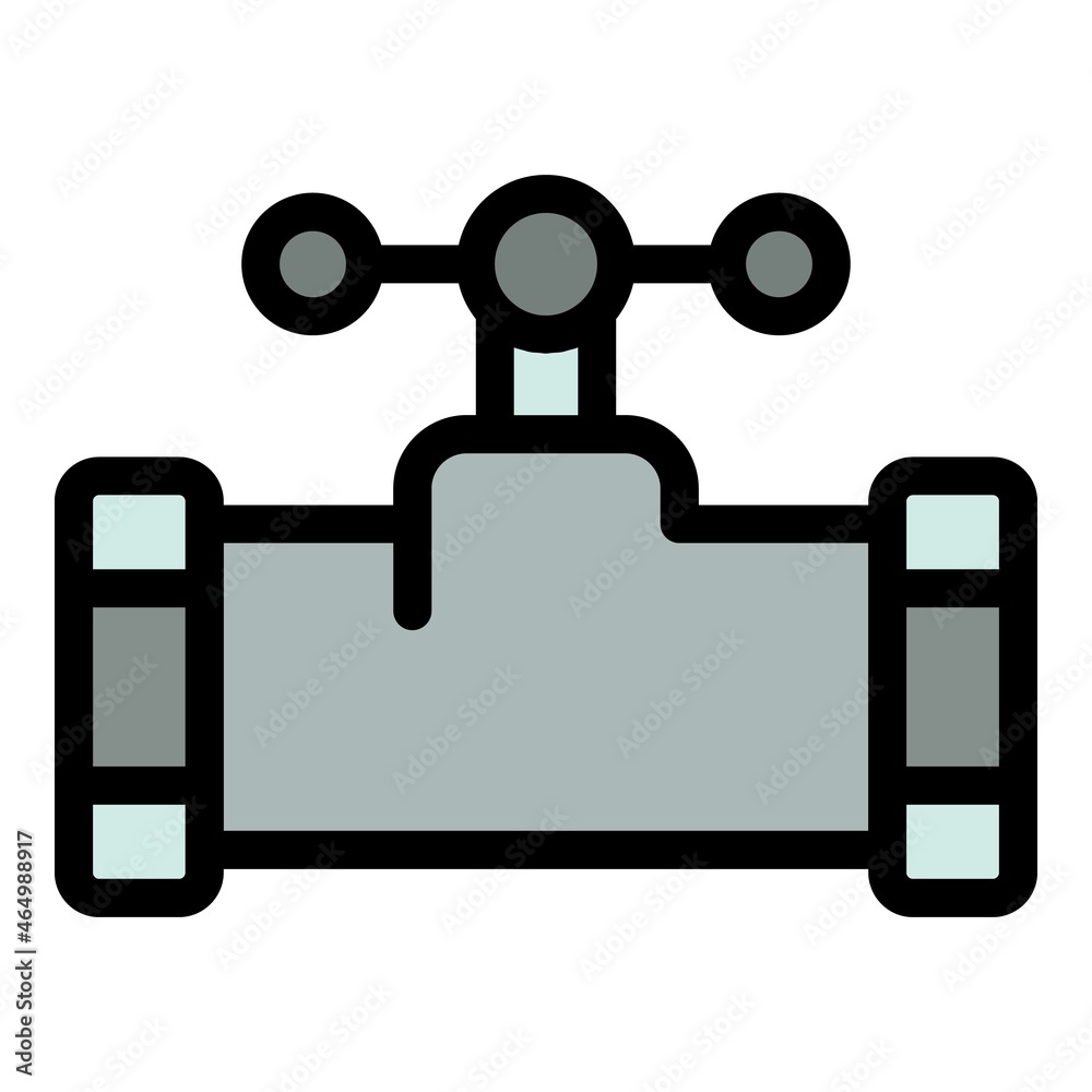 House repair pipe icon. Outline house repair pipe vector icon color flat isolated House repair pipe icon. Outline house repair pipe vector icon color flat isolated