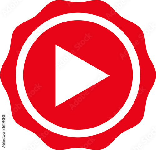 Free Download button video player icon sign design - GFXLoad