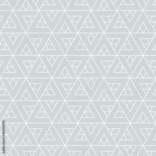 Hexagon art seamless pattern background.