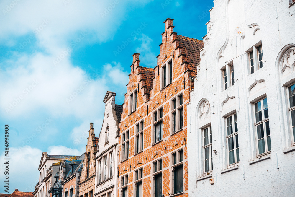 Street view of Bruges, Belgium