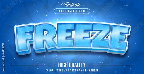 Editable text style effect - Fresh text style theme.