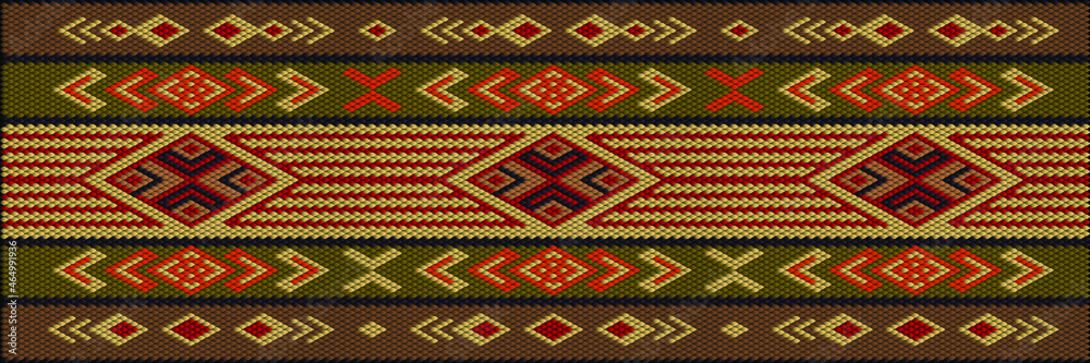 Traditional ethnic ornament for use on fabrics, tiles, ceramics and other interior details. Traditional ethnic ornament for use on fabrics, tiles, ceramics and other interior details.