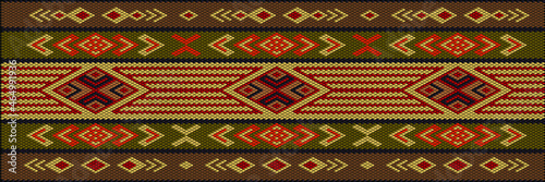 Traditional ethnic ornament for use on fabrics, tiles, ceramics and other interior details.