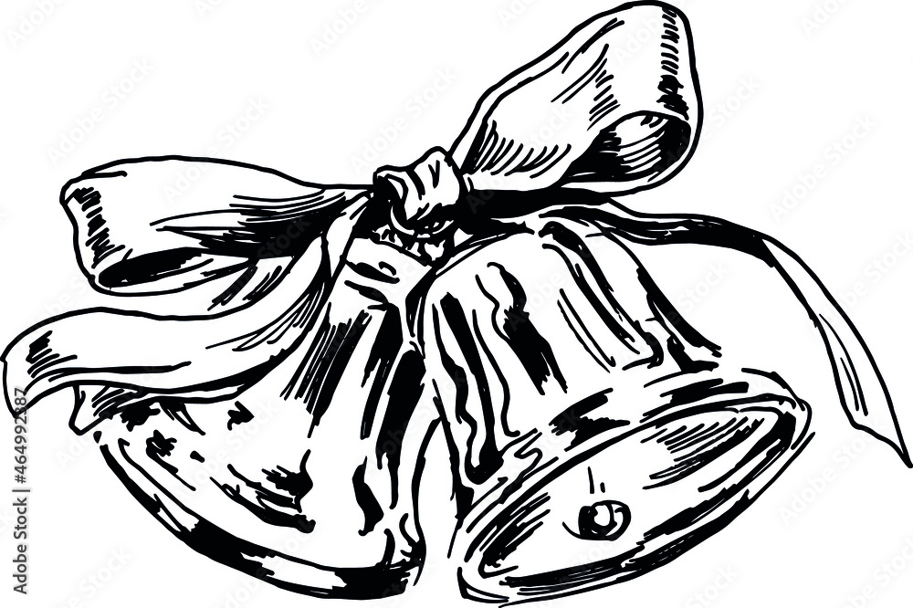 Hand sketch of christmas bells Hand sketch of christmas bells