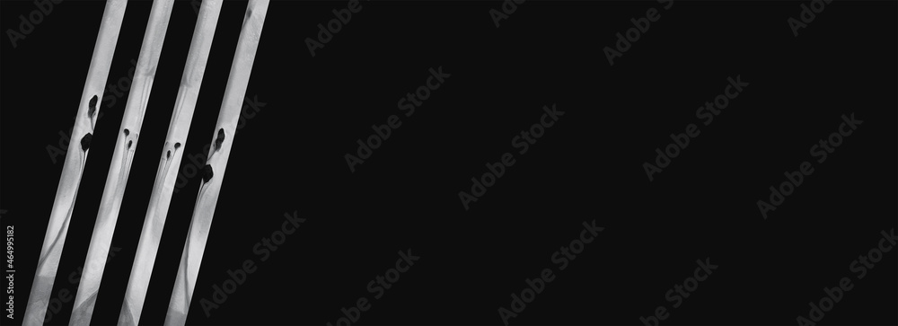Abstract light lines, 3D rendering. Black background Abstract light lines, 3D rendering. Black background