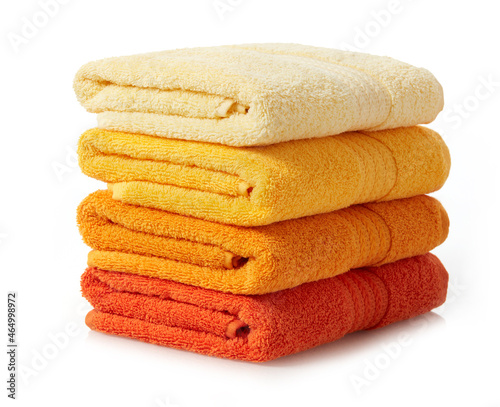 Clean bathroom towels