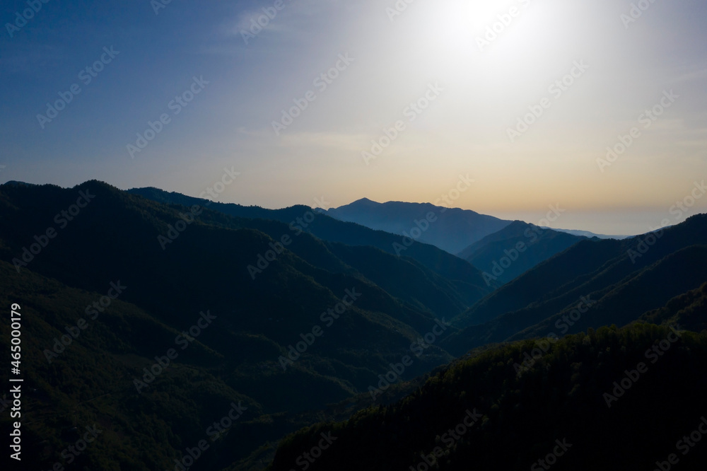 Machakhela Gorge from a drone, Adjara, Georgia