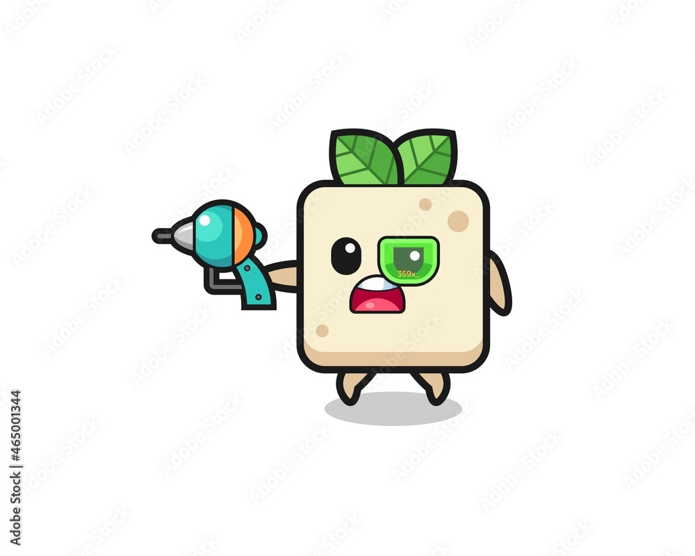 cute tofu holding a future gun cute tofu holding a future gun