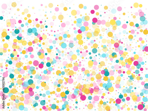 Bokeh confetti circles decoration holiday background.