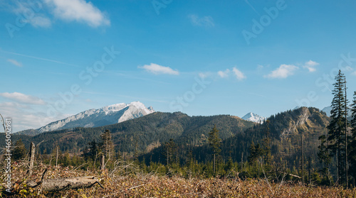 Tatra National Park, Poland. Hiking Trails In autumn. Beautiful Scenic View. European Nature. UNESCO reserves, nature concept