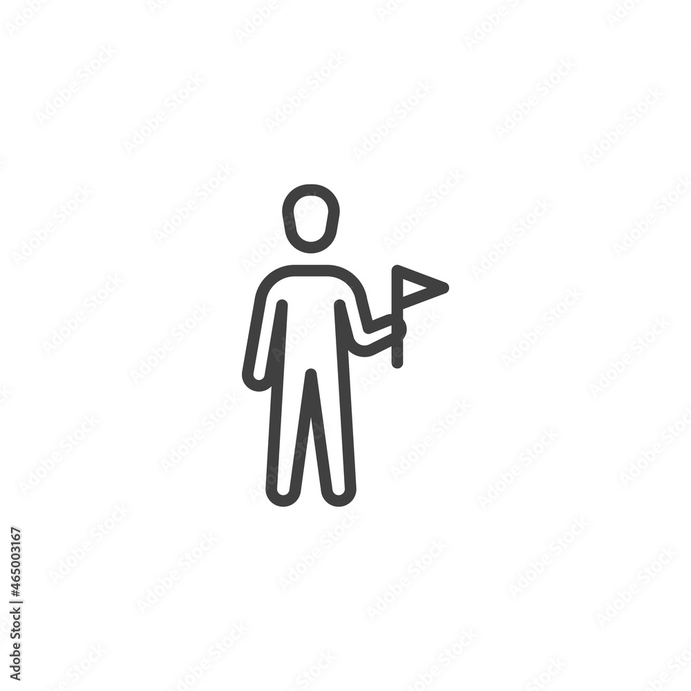 Leadership line icon Leadership line icon