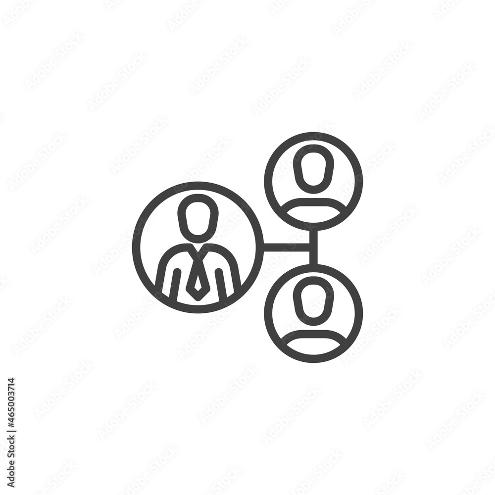 Collaboration teamwork line icon Collaboration teamwork line icon