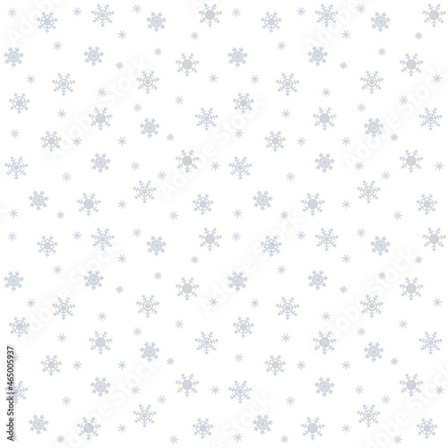 Festive pattern for Christmas and New Year holidays. With beautiful snowflakes