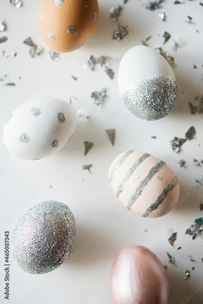 Closeup of easter eggs Closeup of easter eggs