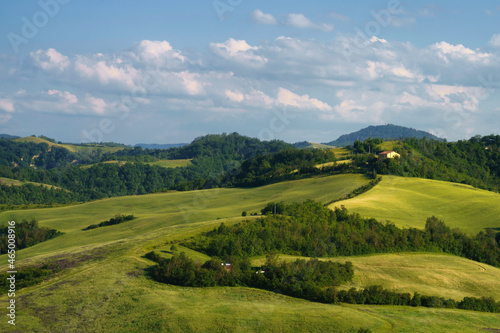 Rural landscape on the hills near Bologna  Emilia-Romagna.