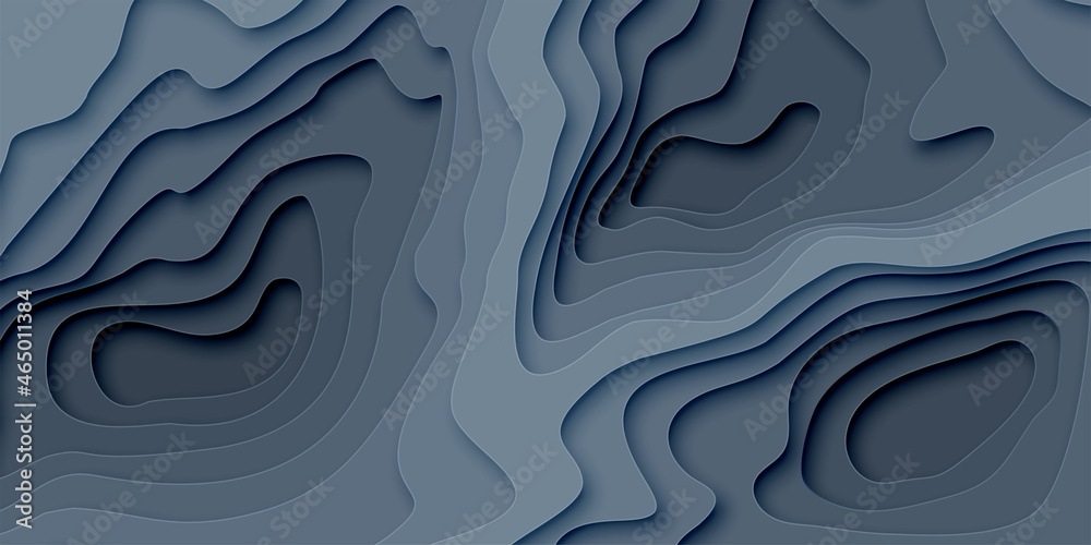 Cut out paper design style gray abstract background. Gray papercut background for presentation, cover, banner, website template. Vector illustration Cut out paper design style gray abstract background. Gray papercut background for presentation, cover, banner, website template. Vector illustration