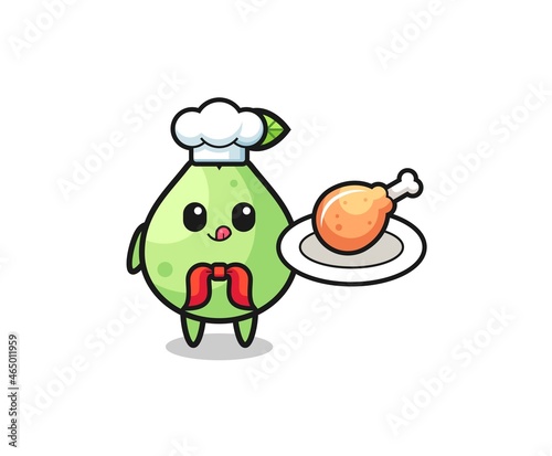 guava fried chicken chef cartoon character