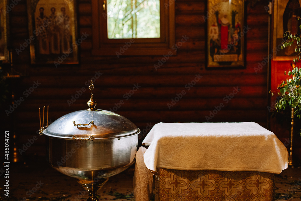 Elements of baptism in the church.