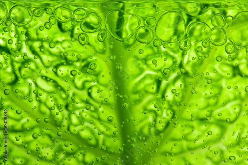 Leaf texture with water bubbles