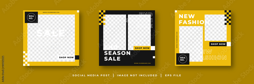 fashion sale social media post template fashion sale social media post template