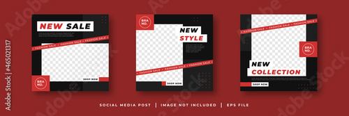 fashion sale social media post template