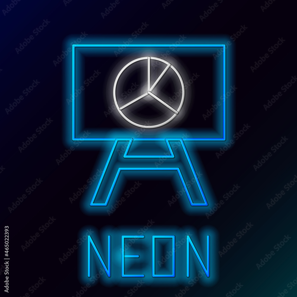 Glowing neon line Board with graph chart icon isolated on black background. Report text file icon. Accounting sign. Audit, analysis, planning. Colorful outline concept. Vector Glowing neon line Board with graph chart icon isolated on black background. Report text file icon. Accounting sign. Audit, analysis, planning. Colorful outline concept. Vector