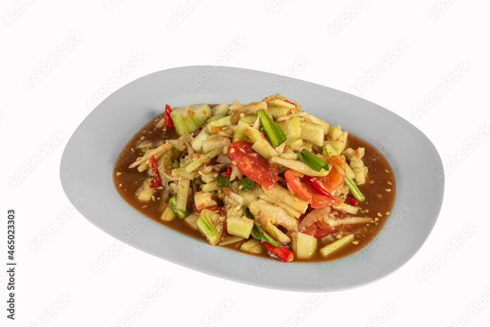 spicy cucumber salad , thai spicy food