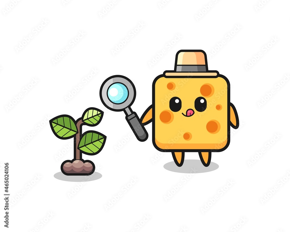 cute cheese herbalist researching a plants cute cheese herbalist researching a plants