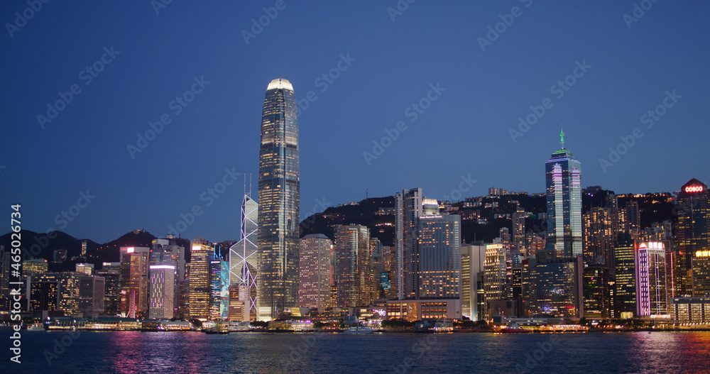 Fototapeta premium Hong Kong night
