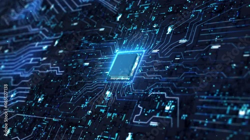 Computer CPU technology chip background