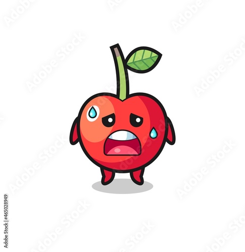 the fatigue cartoon of cherry