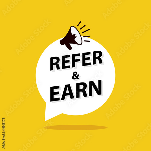 Refer and earn image. Clipart image photo