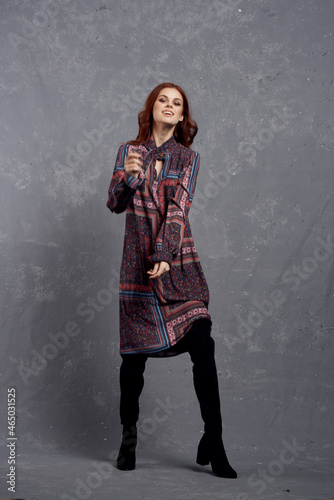 woman in coat posing fashion clothing full length