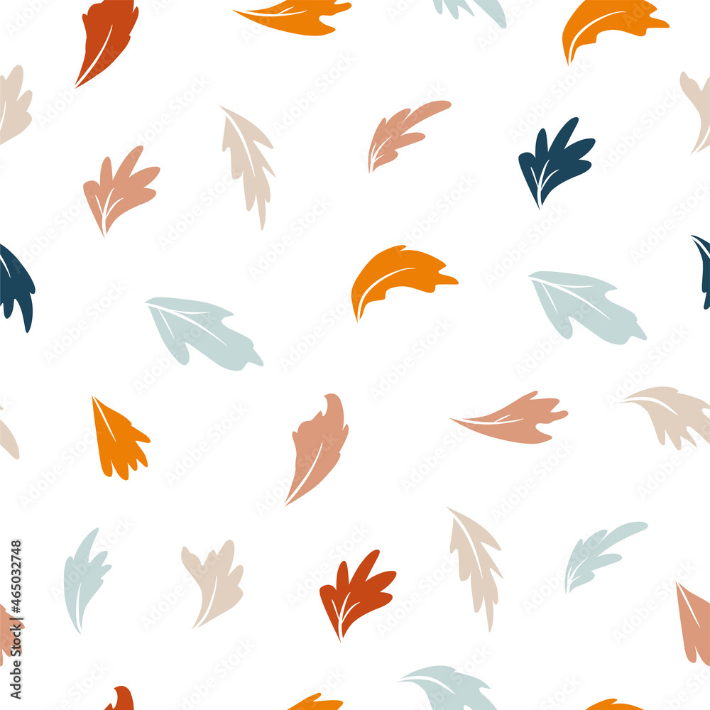 seamless pattern leaves autumn print background september october orange seamless pattern leaves autumn print background september october orange
