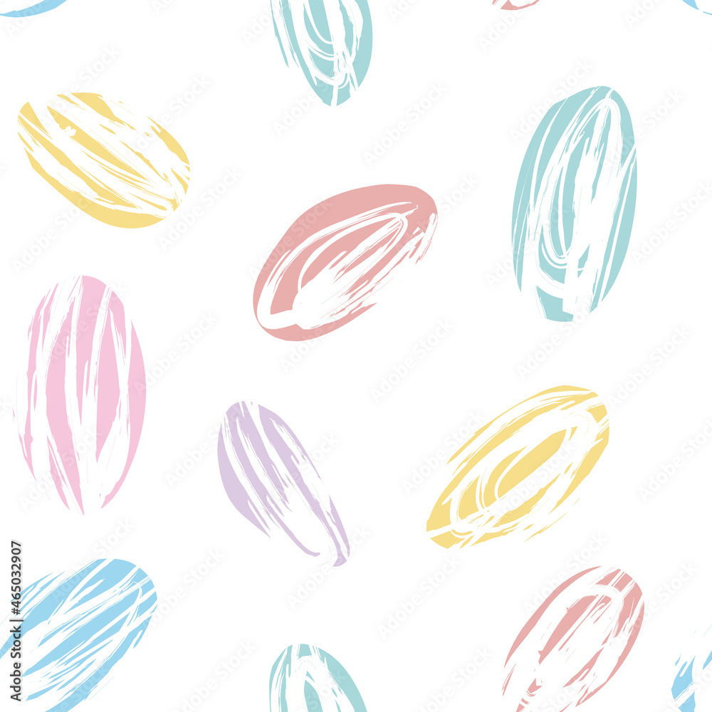 seamless pattern tangle spots smear brush print background pastel childish color