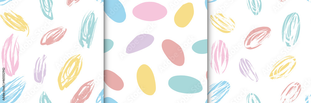 seamless pattern tangle spots smear brush print background pastel childish color_set seamless pattern tangle spots smear brush print background pastel childish color_set
