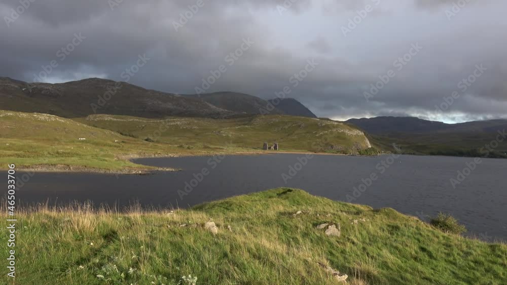 Scoltand Loch Assynt Ardvreck castle Scoltand Loch Assynt Ardvreck castle
