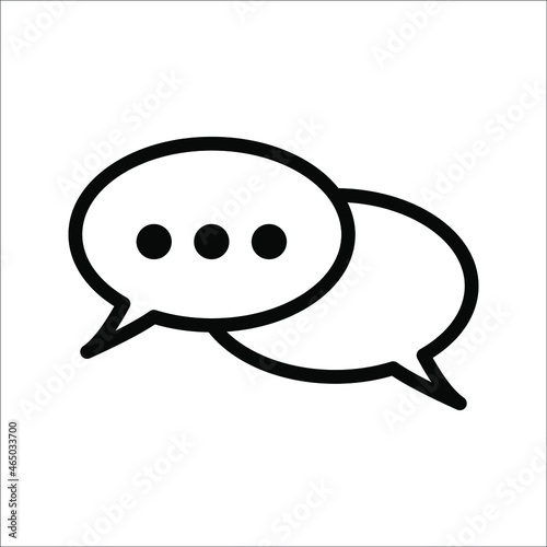messaging and conversation icon, can use on mobile application, website and any other. vector illustration isolated on white background