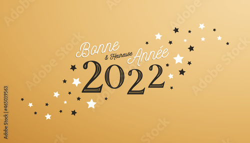 Bonne et heureuse année 2022 - Carte de voeux
