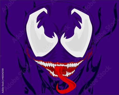 Tablou pe pânză venom,carnage,death,halloween,marvel,comics.