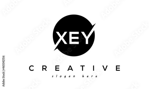 XEY creative circle letters logo design victor photo