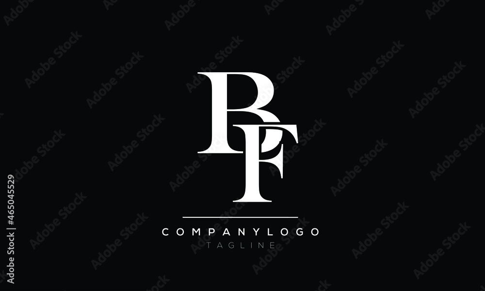 Abstract Letter Initial BF FB Vector Logo Design Template Abstract Letter Initial BF FB Vector Logo Design Template