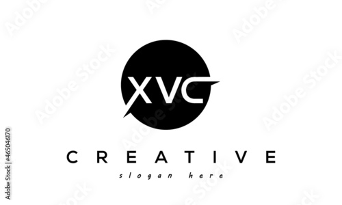 XVC creative circle letters logo design victor	 photo