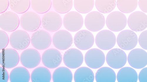 Abstract background colorful circle shape geometric background 3d rendering