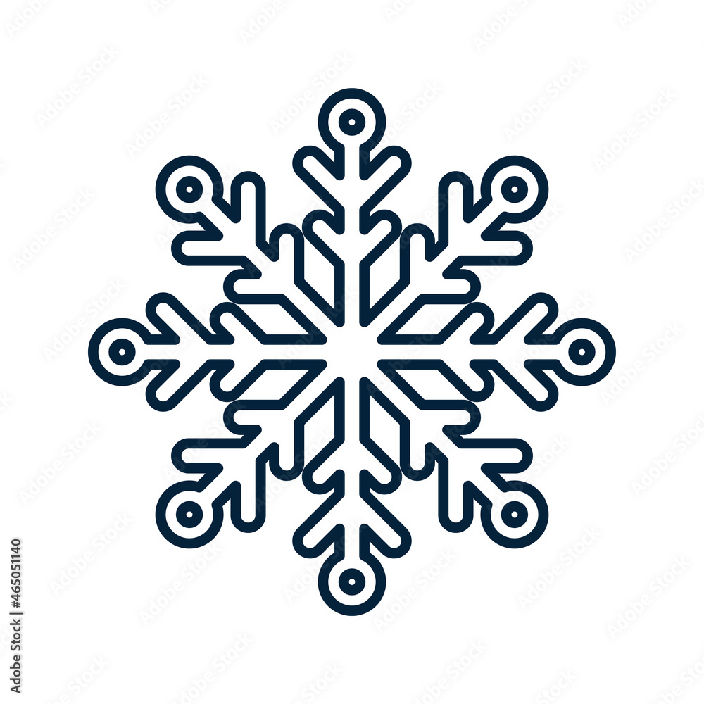 Snowflake Pictogram. Christmas and Winter Traditional symbol for logo, web, print, sticker, emblem, greeting and invitation card design and decoration Snowflake Pictogram. Christmas and Winter Traditional symbol for logo, web, print, sticker, emblem, greeting and invitation card design and decoration