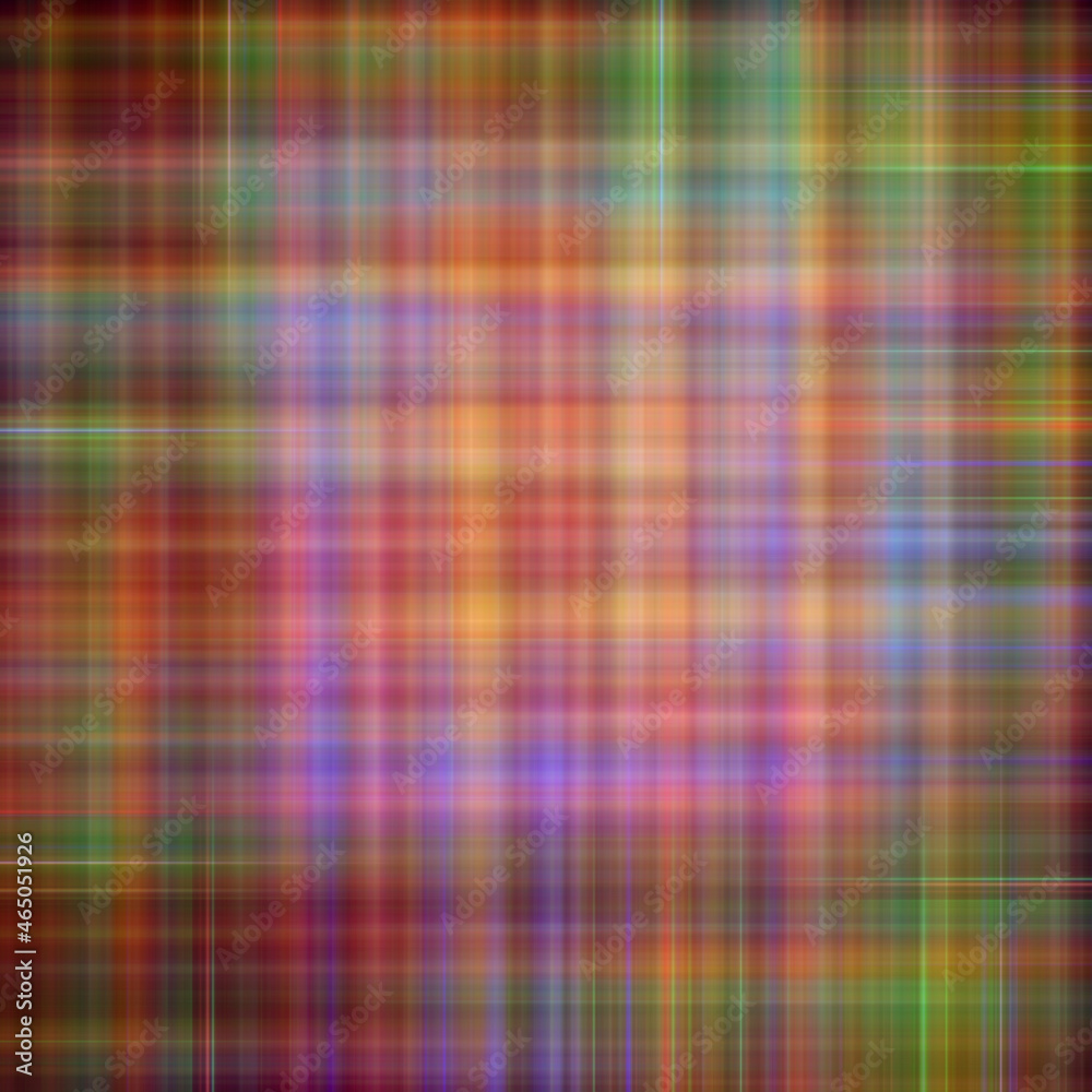 Abstract square multicolored background of blurred vertical and horizontal crossed lines all colors of a rainbow
