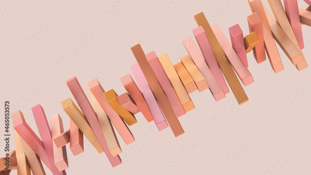 Glossy colorful blocks. Abstract illustration, 3d render. Glossy colorful blocks. Abstract illustration, 3d render.