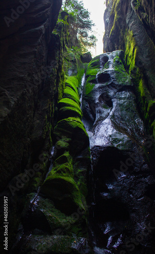 Adrspach, Wodospad, skalne miasto