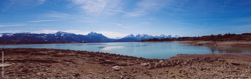 Forggensee; Allgäuer Berglandschaft Forggensee; Allgäuer Berglandschaft