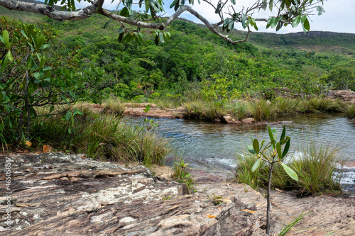 Foz do rio no cerrado brasileiro photo